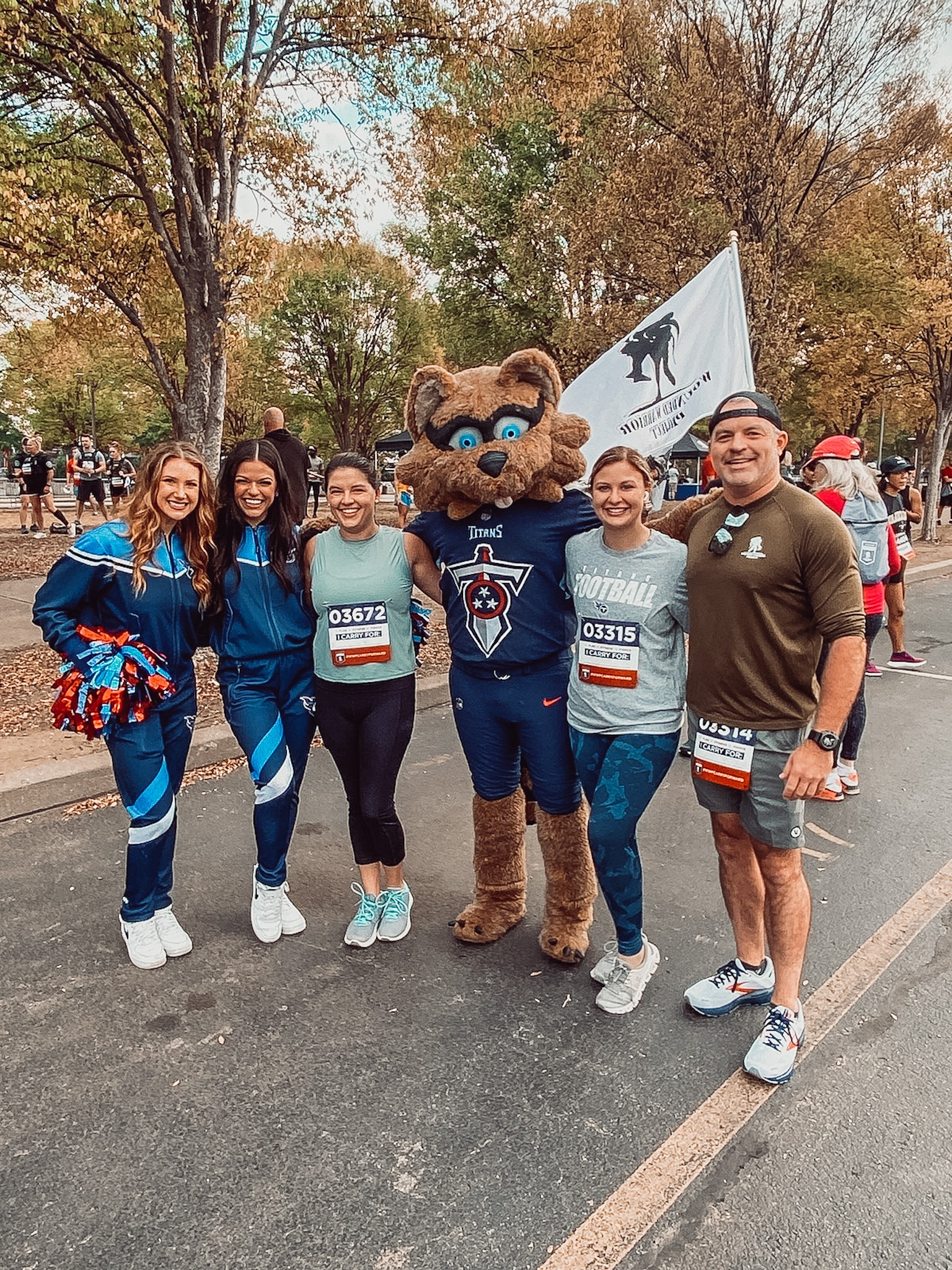 Tressler team putting their hearts in action running a 5K for Tunnels for Towers Fundraiser